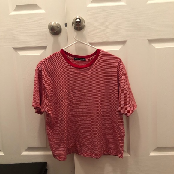Brandy Melville red striped tee - Picture 1 of 1